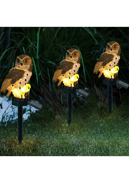 Baykuş Solar Güneş Enerjili LED Işık Bahçe Teras Balkon Ağaç Lambası Aydınlatması Su Geçirmez indirimleri