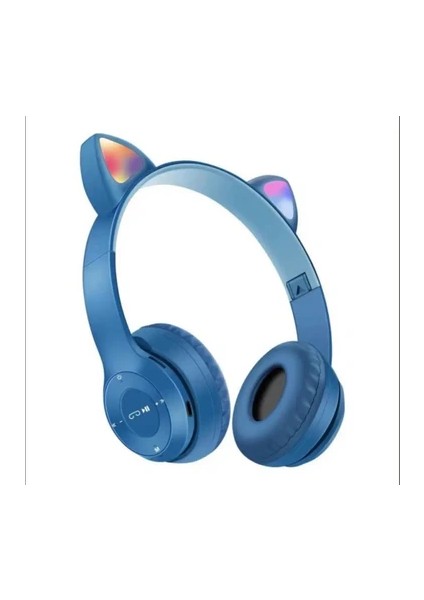 Ledli Işıklı Kedili Kulaklık