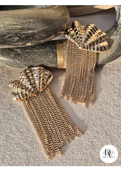 - Oyster Chain Kadın Küpe modelleri