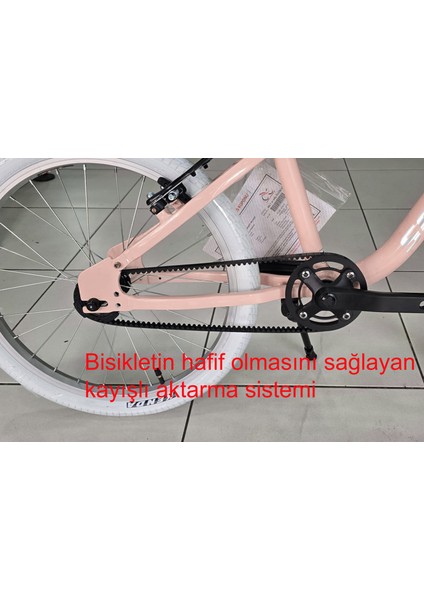 Belt 20 Jant Hafif Kız Çocuk Bisikleti Kayışlı Sistem (120-140 cm Arası Boy) modelleri