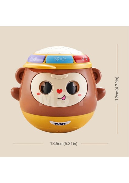 Bebek Oyuncağı Galaxy Projektör Oyuncak Gece Lambası ve Müzik Şarkıları Kahverengi modelleri