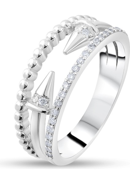 0.14 Karat Pırlanta Yüzük, Gerçek Pırlanta, Sertifikalı Mücevher