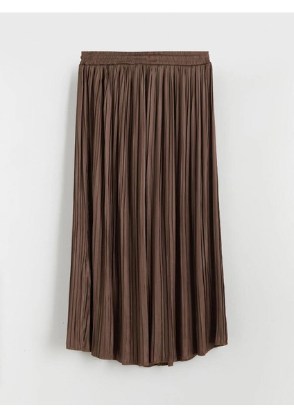 Lcwaıkıkı Beli Lastikli Saten Kadın Pileli Etek (W5) fiyatları