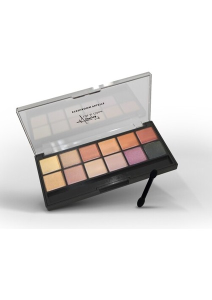 Color Eyeshadow Palette Pink Sand 12LI Far Paleti