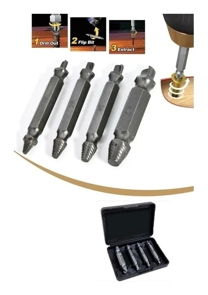 Hasar Görmüş Vida Çıkarıcı 4 Farklı Uç fiyatları