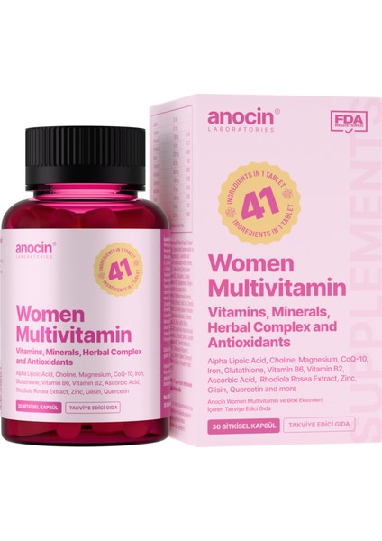 Multivitamin Kadın 41 Çeşit ile Tr'de Ilk Woman Multivitamin & Mineral Complex fiyatları