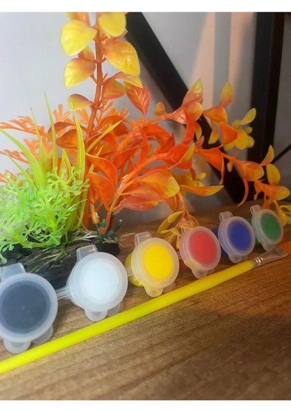 6 Ana Renk 3ml Akrilik Boya - 1 Adet - Taş Boyama Seti Boyası fiyatları