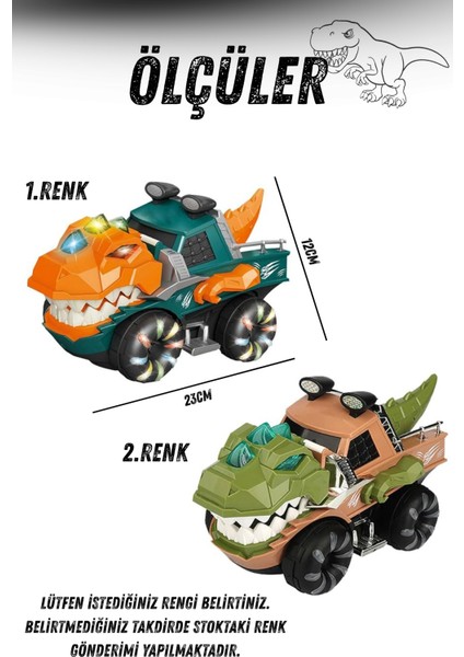 Dinozor Araba Işıklı Sesli Müzikli Hareketli fiyatları