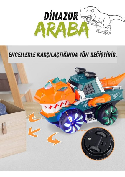 Dinozor Araba Işıklı Sesli Müzikli Hareketli fırsatları