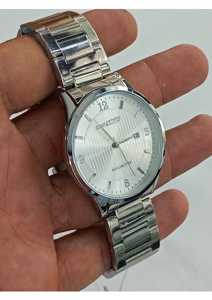 Çelik kordonlu, takvim göstergeli, su geçirmez, 2 yıl garantili Erkek Kol Saati indirimleri