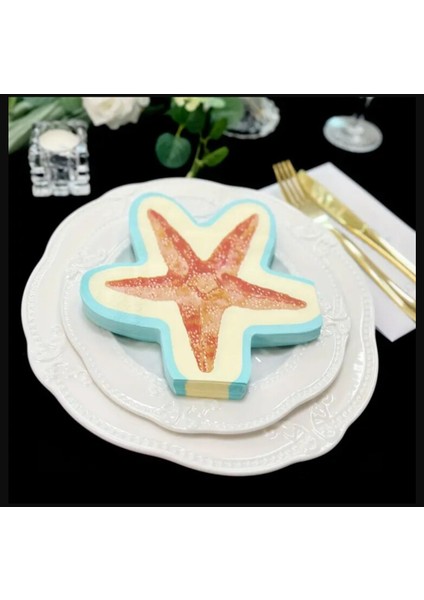 Çok Renk 20 Adet, Eğlenceli Deniz Yıldızı Şeklinde Peçete Doğum Günü fiyatları