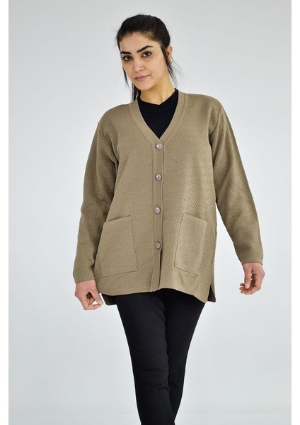 V Yaka Kısa Triko Hırka