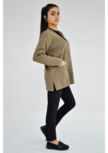 V Yaka Kısa Triko Hırka fırsatları