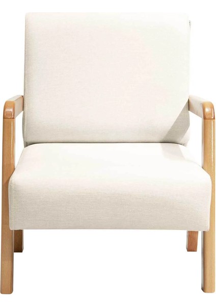 Bahama Bohem Ahşap Berjer, Açık Krem fiyatları