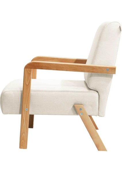 Bahama Bohem Ahşap Berjer, Açık Krem fırsatları