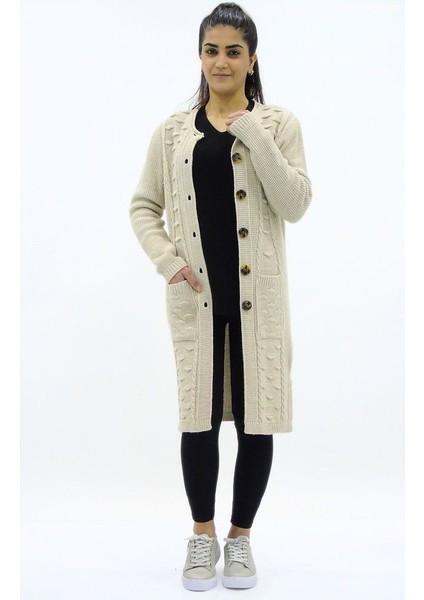 Düğmeli Cepli Triko Hırka indirimleri