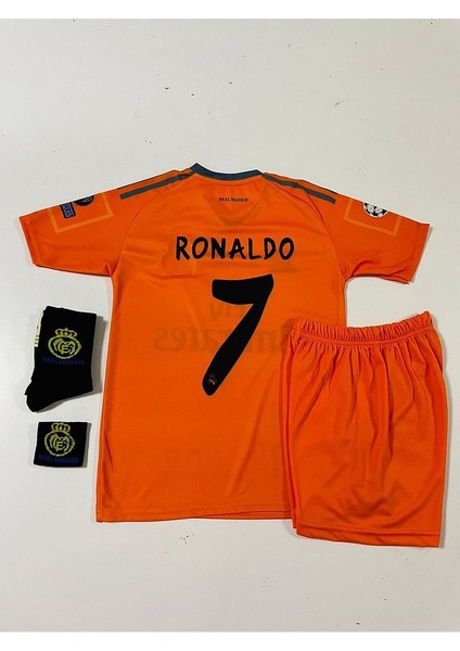 R.e.a.l M.a.d.r.i.d 2013/14 Sezonu Cristiano Ronaldo Çocuk Forması 4'lü Set (Armalı-Syh)