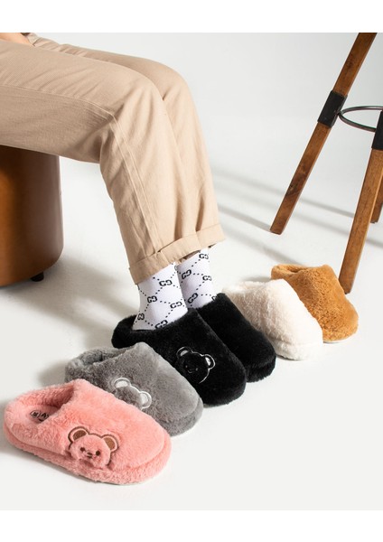 Kadın Ev Terliği Peluş Terlik Çeyiz ve Bohça Terliği Ses Yapmaz Kalın Taban modelleri