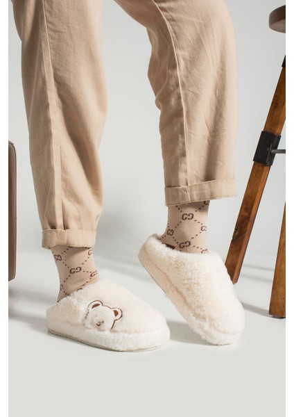 Kadın Ev Terliği Peluş Terlik Çeyiz ve Bohça Terliği Ses Yapmaz Kalın Taban fırsatları