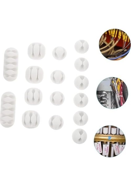 Düzenleyici 16 Parça, Kablo Tutturma Bağları Ev Ofis Kullanımına Uygun Kablo Organizeri Asorti fiyatları