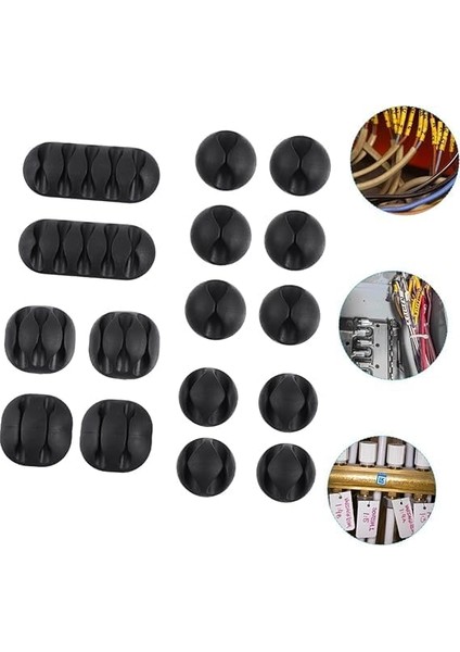 Düzenleyici 16 Parça, Kablo Tutturma Bağları Ev Ofis Kullanımına Uygun Kablo Organizeri Asorti modelleri