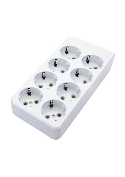 8 Li Kablosuz Grup Priz - Topraklı Klemensli, 16A 250V, 2p+N, Yerli Üretim, Kablosuz Uzatma Priz (Ürün Kodu: 980100) fiyatları