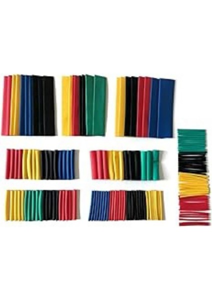 Parça Isınınca Daralan Farklı Kalınlıkta Kablo Bağlantı Makaronu, Kablo Makaron Seti