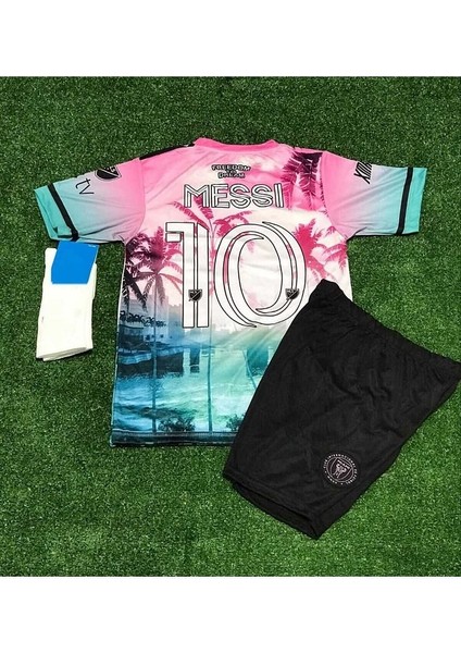 I.n.t.e.r Miami 2024/25 Yeni Sezon Lionel Messi Çocuk Forması 3'lü Set (City)