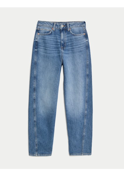 Yüksek Bel Carrot Leg Jean Pantolon modelleri