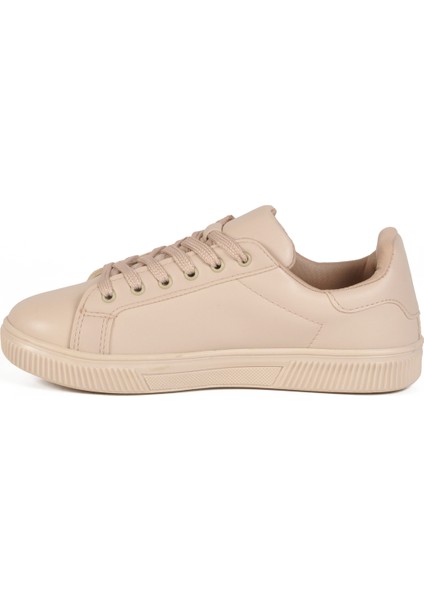 Bej Cilt Bağcıklı Hafif Kadın Spor Ayakkabı Mota 600 G fiyatları