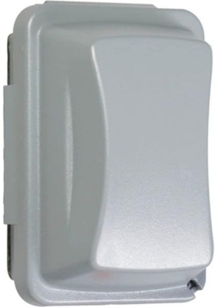 MM410G 1-Gang Metalik Olmayan Hava Koşullarına Dayanıklı Kullanım Içi Yatay/dikey 16'sı 1 Arada Standart Kapak, 7 Cm, Gri, Gri