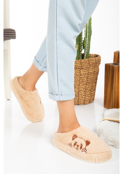 Kadın Ev Terliği Peluş Terlik Çeyiz ve Bohça Terliği Ses Yapmaz Kalın Taban fiyatları