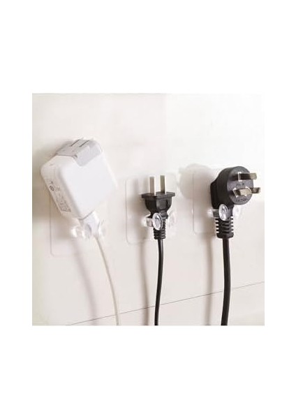 Yapışkanlı Şeffaf Kablo Tutucu Diş Fırçası Askısı 5 Adet fiyatları