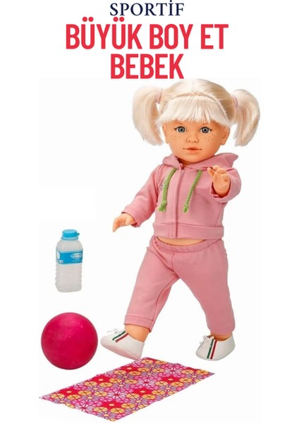 Kız Bebek Sportif Büyük Boy Et Bebek (45 Cm) Açık Pembe fiyatları