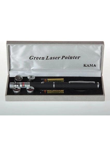 Yeşil Lazer Pointer 100 Mw 15 Km Etkili (5 Başlıklı) modelleri