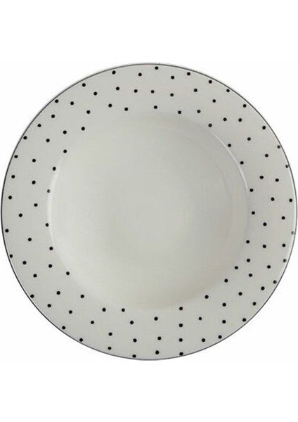 Hope 24 Parça 6 Kişilik Beyaz Desenli Porselen Yemek Takımı Mikrodalga ve Fırın Kullanımına Uygun indirimleri