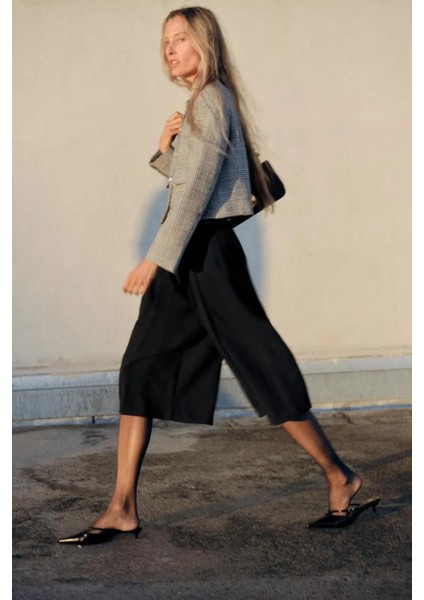 Allbucks Zara, Kaz Ayağı Desenlı Kısa Blazer Ceket ABZRA1020 fiyatları