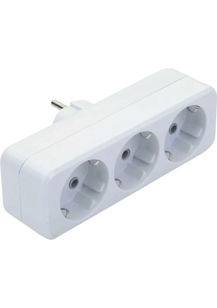 Üçlü Topraklı Golyat Fiş Priz Çoğaltıcı | 220V 16A Güçlü ve Güvenli Priz Dönüştürücü | Topraklı 3 Lü Fiş Adaptörü Ev ve Ofis Kullanımı Için