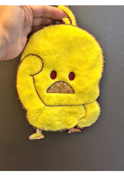 Sarı Peluş Civciv Arma Dikiş Aplike 28X18 cm fiyatları