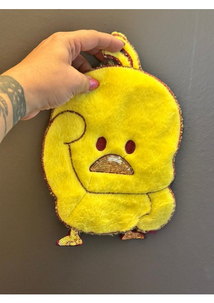 Sarı Peluş Civciv Arma Dikiş Aplike 28X18 cm modelleri