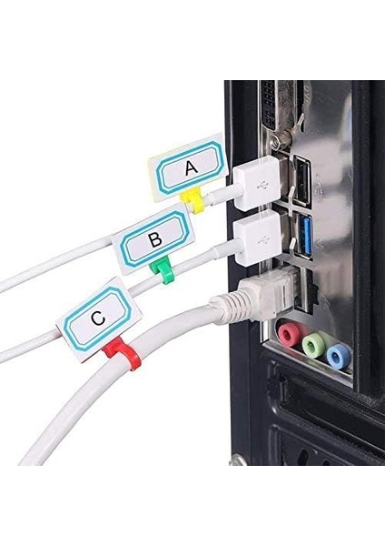 700 Adet Etiketli Kablo Bağı, Güvenlik Etiket Bağı, Mühür Bağı, Ev Ofis Bahçe, Duvar Kablosu, Cırt Kelepçe, Plastik Cırt, Sarı, Yeşil, Mavi, Turuncu, Beyaz, Siyah, Kırmızı 100 Er Adet fiyatları