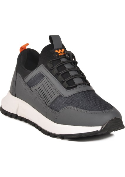 Füme Hafif Esnek Kilit Bağcıklı Unisex Spor Ayakkabı Nans 6006 G modelleri