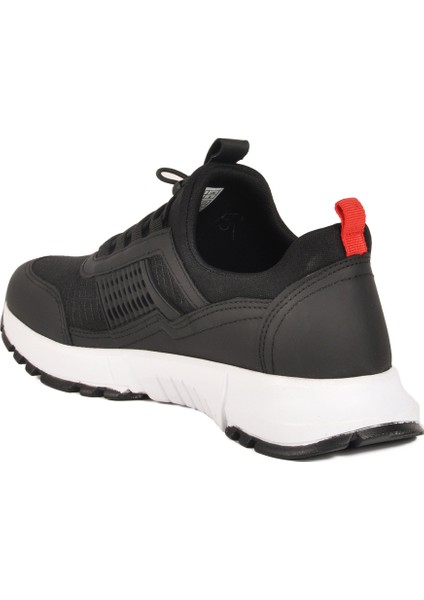 Siyah Kırmızı Hafif Esnek Kilit Bağcıklı Unisex Spor Ayakkabı Nans 6006 G fırsatları