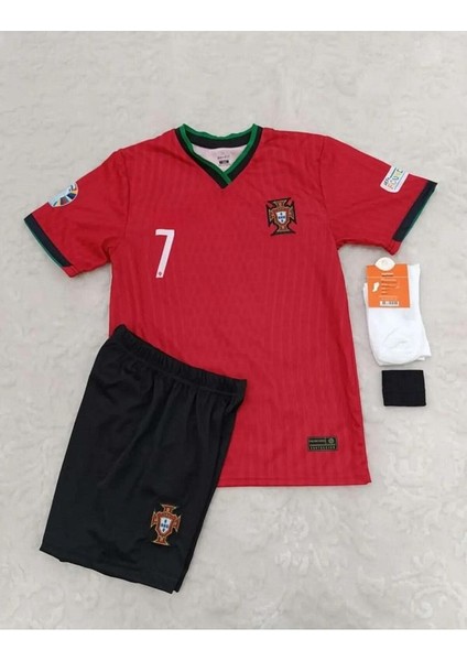 Portekiz 2024-25 Yeni Sezon Cristiano Ronaldo Iç Saha Çocuk Forması 4'lü Set fiyatları