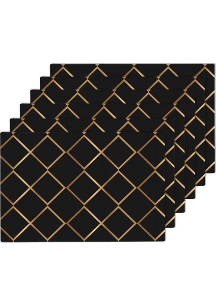 Geometric 6'lı Amerikan Servis Ds7 35x50 Cm