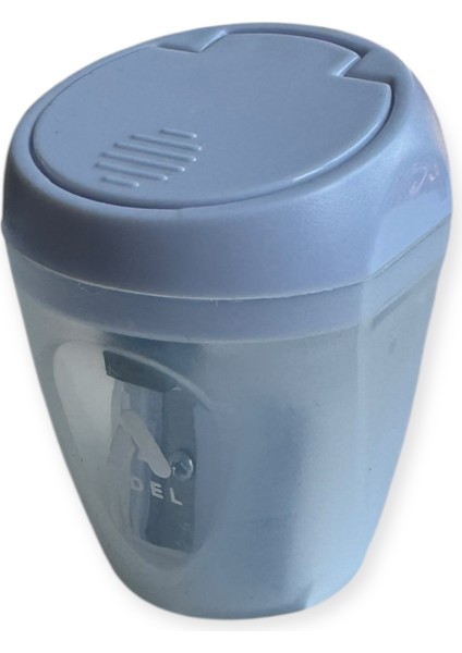 Çift Bıçaklı Otomatik Kapaklı Kalemtraş, Pastel Renkli, Hazneli