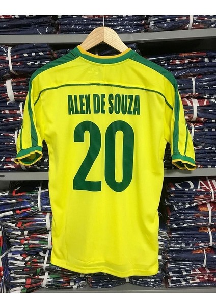 Brezilya 98 Dünya Kupası Alex De Souza Nostalji Forması fiyatları