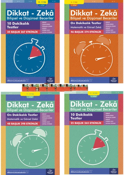 On Dakikalık Testler-Matematik ve Görsel Zeka (8-9-10 Yaş) 10 Dakikalık Testler (9-10-11YAŞ)