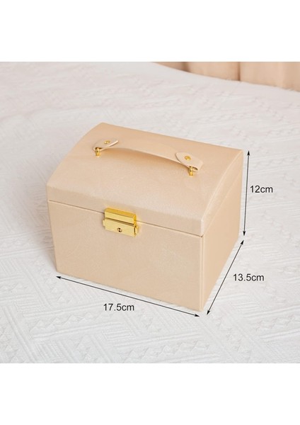 Takı Kutusu Aynalı 2 Çekmeceli Makyaj Masası Üstü Kilitli - Altın Takı ve Mücevher Düzenleyici Mdl-14 fiyatları