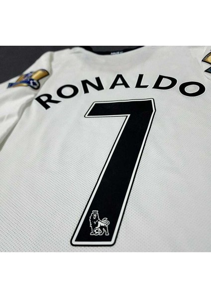 M.unitedd 2008 Moskova Şampiyonlar Ligi Finali Cristiano Ronaldo Forması (Beyaz) modelleri